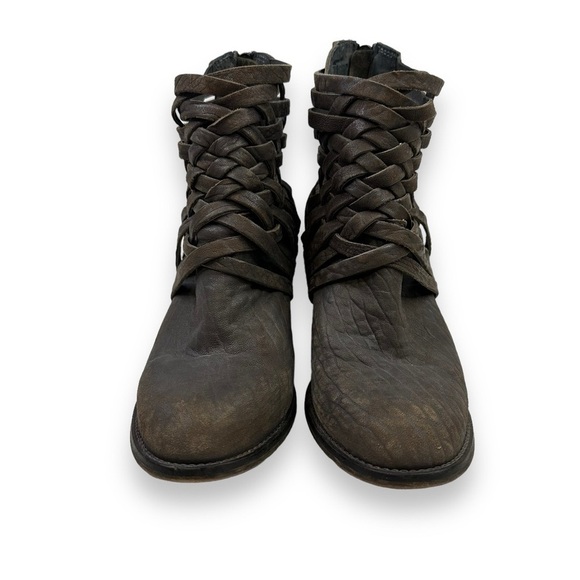 Free People Carerra Basket Weave Boot 10 Gray - Picture 2 of 15